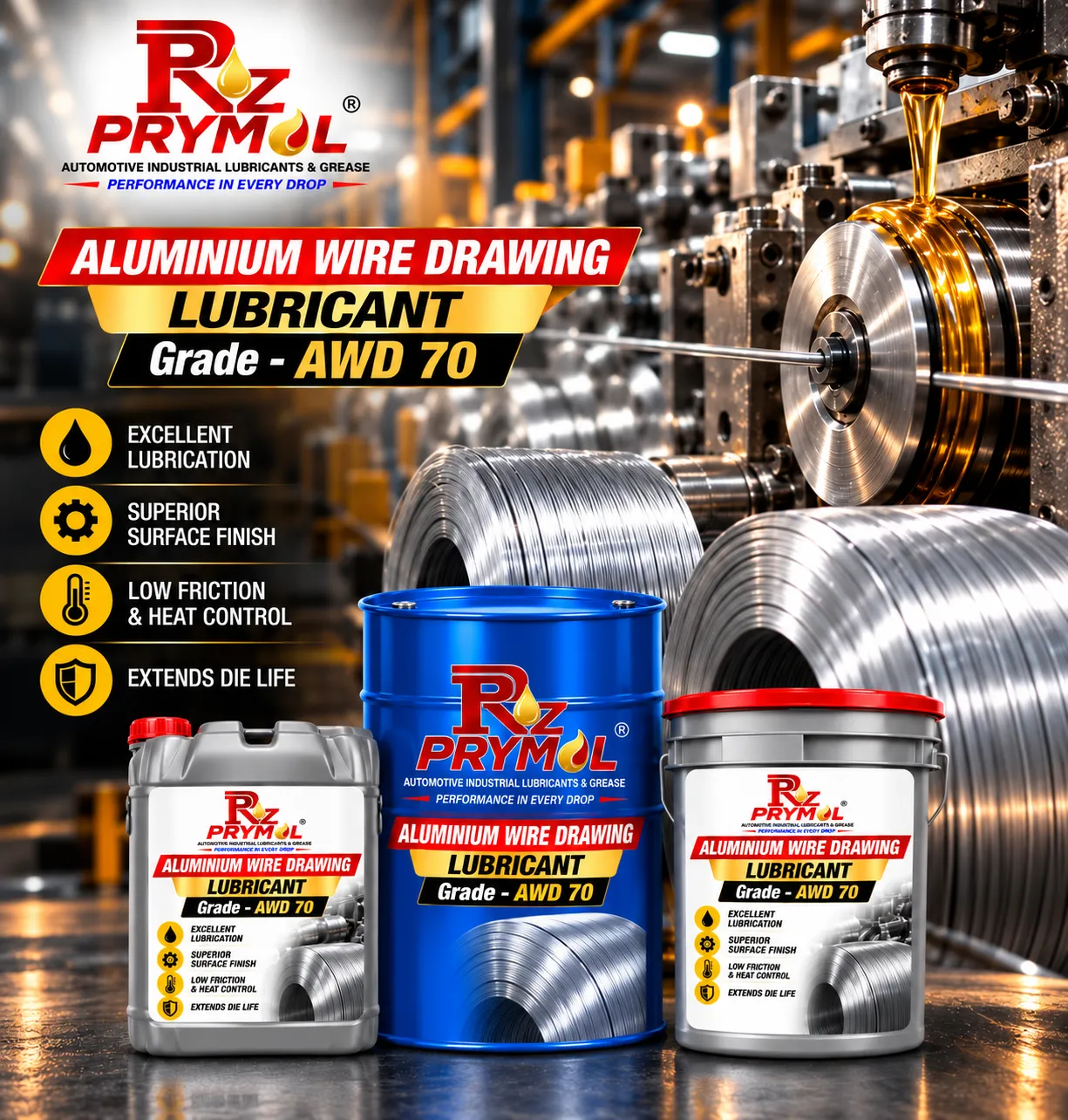 Prymol AWD 70 Aluminium Wire Drawing Lubricant